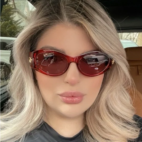 NEW GUCCI GG1401S 003 BURGUNDY BROWN AUTHENTIC SUNGLASSES - Picture 4 of 16